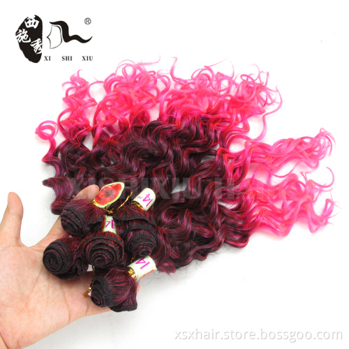 2016 new arrival names of different Ombre Color wholesale synthetic hair Extension